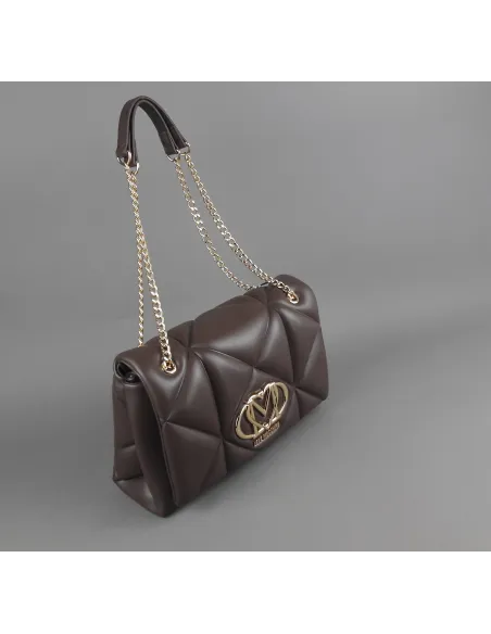 Love Moschino \ Borsa A Spalla Donna Pu Marrone Scuro Prezzo 199,00