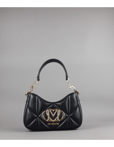 Love Moschino \ Borsa A Spalla Donna Pu Nero Prezzo 199,00