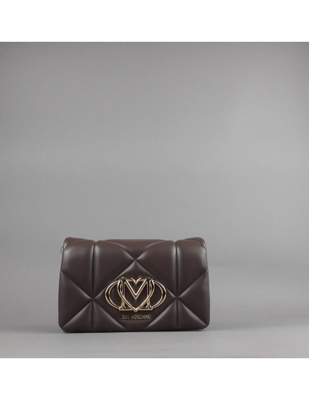 Love Moschino \ Pochette Donna Pu Marrone Scuro Prezzo 160,00