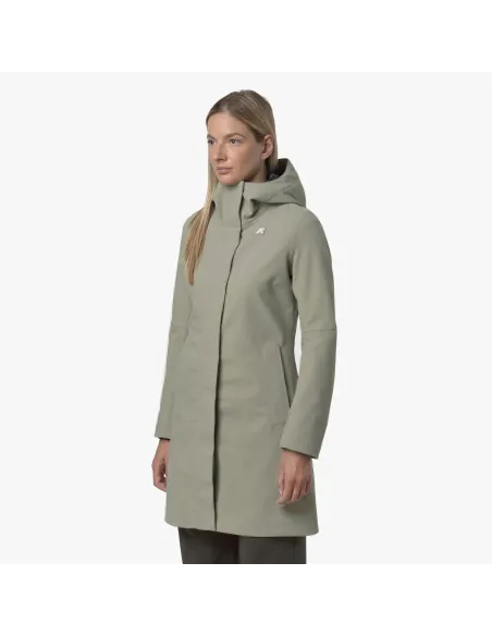K-Way \ Giubbino Donna Stephy Bonded Grigio Verde Prezzo 350,00