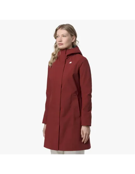 K-Way \ Giubbino Donna Stephy Bonded Rosso Pompeano Prezzo 350,00