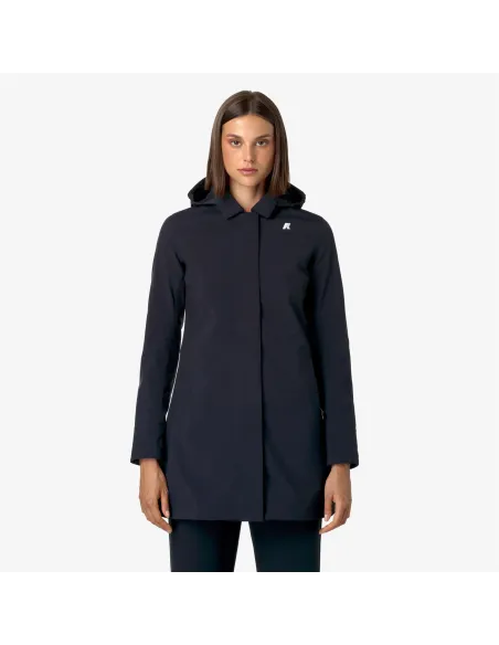 K-Way \ Giubbino Donna Mathy Bonded Nylon Blu Scuro Prezzo 350,00