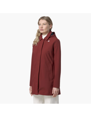 K-Way \ Giubbino Donna Mathy Bonded Nylon Rosso Pompeano Prezzo 350,00