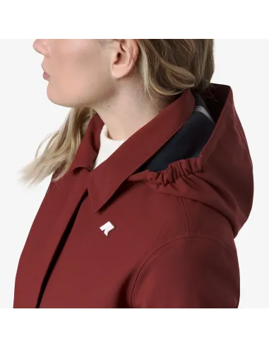 K-Way \ Giubbino Donna Mathy Bonded Nylon Rosso Pompeano Prezzo 350,00