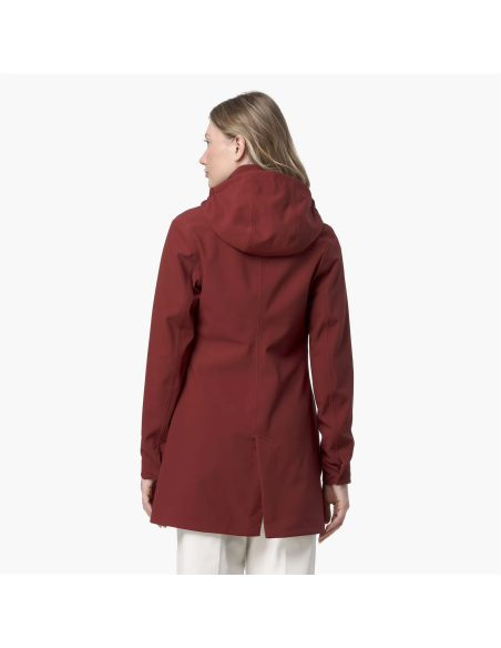 K-Way \ Giubbino Donna Mathy Bonded Nylon Rosso Pompeano Prezzo 350,00