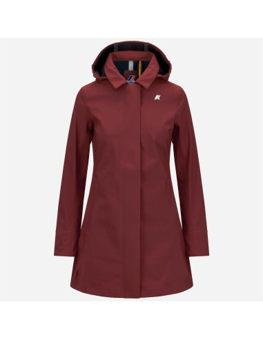 K-Way \ Giubbino Donna Mathy Bonded Nylon Rosso Pompeano Prezzo 350,00