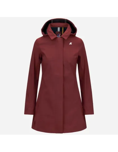 K-Way \ Giubbino Donna Mathy Bonded Nylon Rosso Pompeano Prezzo 350,00