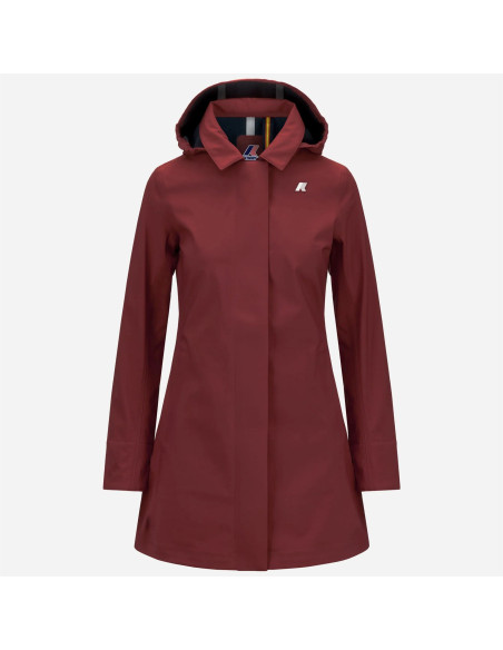 K-Way \ Giubbino Donna Mathy Bonded Nylon Rosso Pompeano Prezzo 350,00