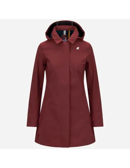 K-Way \ Giubbino Donna Mathy Bonded Nylon Rosso Pompeano Prezzo 350,00