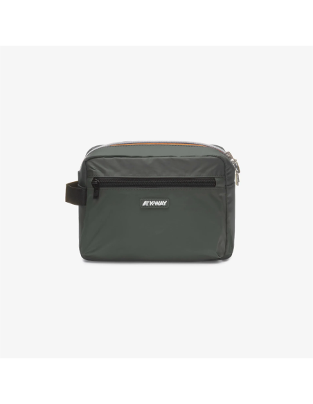 K-Way \ Beauty Case Portatutto Unisex Demu Nylon Verde Militare Prezzo 50,00