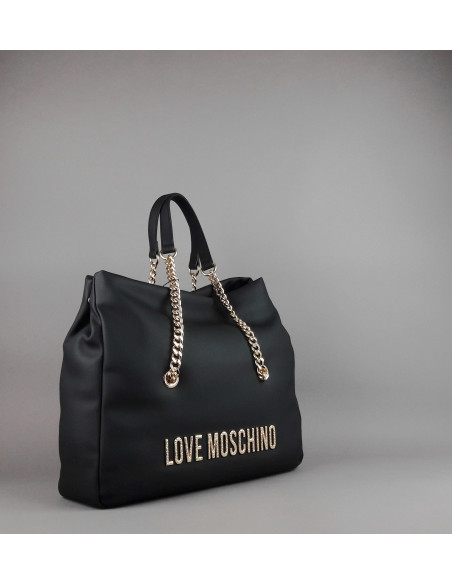 Love Moschino \ Borsa A Spalla Donna Pu Nero Prezzo 220,00