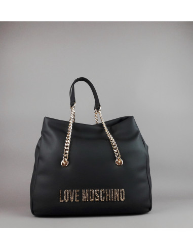 Love Moschino \ Borsa A Spalla Donna Pu Nero Prezzo 220,00
