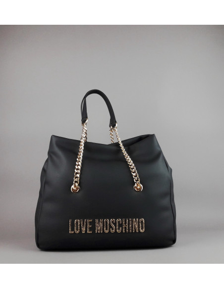 Love Moschino \ Borsa A Spalla Donna Pu Nero Prezzo 220,00