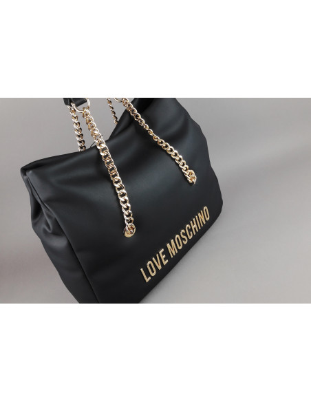 Love Moschino \ Borsa A Spalla Donna Pu Nero Prezzo 220,00