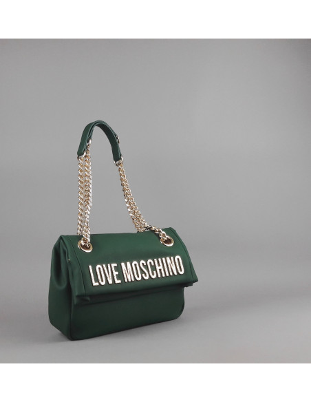 Love Moschino \ Borsa A Spalla Donna Pu Verde Scuro Prezzo 199,00