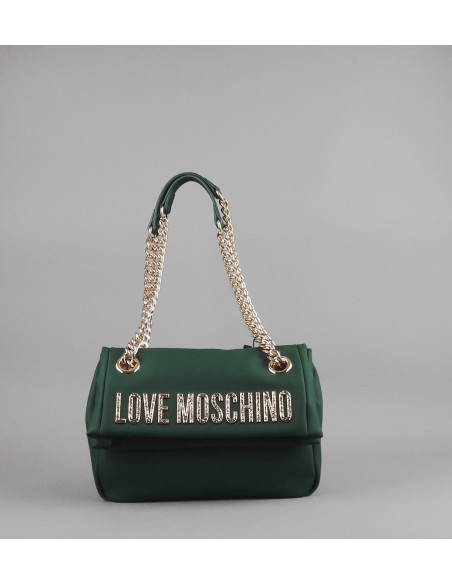Love Moschino \ Borsa A Spalla Donna Pu Verde Scuro Prezzo 199,00