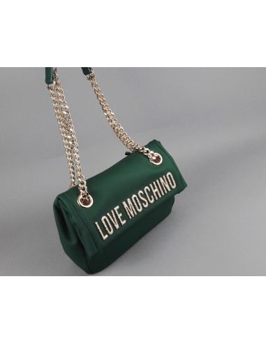 Love Moschino \ Borsa A Spalla Donna Pu Verde Scuro Prezzo 199,00
