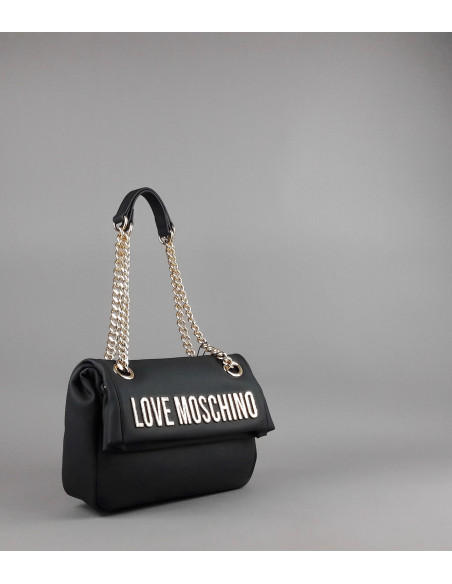 Love Moschino \ Borsa A Spalla Donna Pu Nero Prezzo 199,00