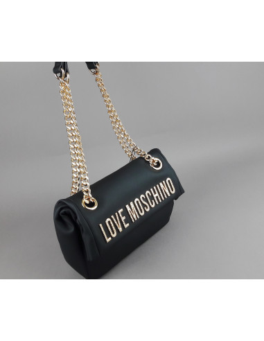 Love Moschino \ Borsa A Spalla Donna Pu Nero Prezzo 199,00