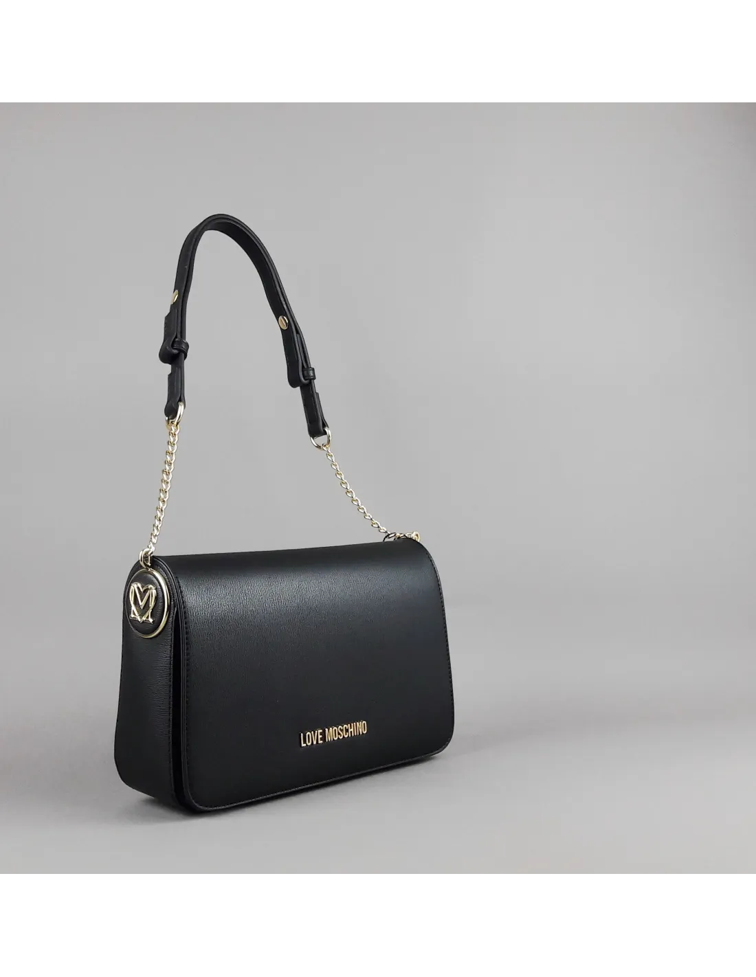 Love Moschino Borsa A Spalla Donna Pu Nero Prezzo 199,00