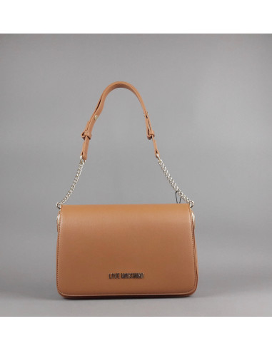 Love Moschino \ Borsa A Spalla Donna Pu Cuoio Chiaro Prezzo 199,00