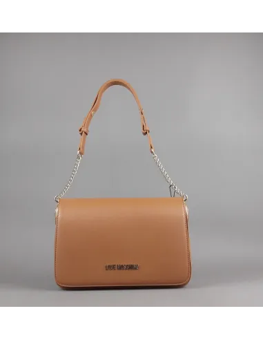 Love Moschino \ Borsa A Spalla Donna Pu Cuoio Chiaro Prezzo 199,00