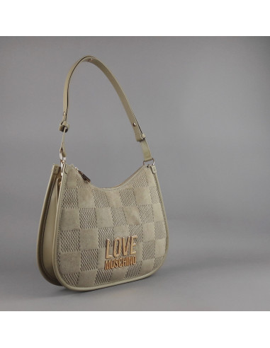 Love Moschino \ Borsa A Spalla Donna Velour Pu Talpa Prezzo 210,00