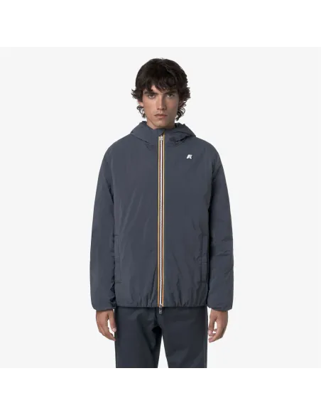 K-Way \ Giubbino Uomo Jack Plain Nylon Blu Grigio Prezzo 250,00