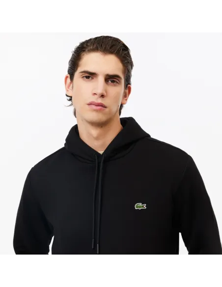Lacoste \ Felpa Uomo Misto Cotone Nero Prezzo 145,00