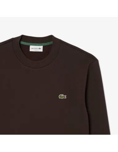 Lacoste \ Felpa Uomo Misto Cotone Marrone Scuro Prezzo 130,00