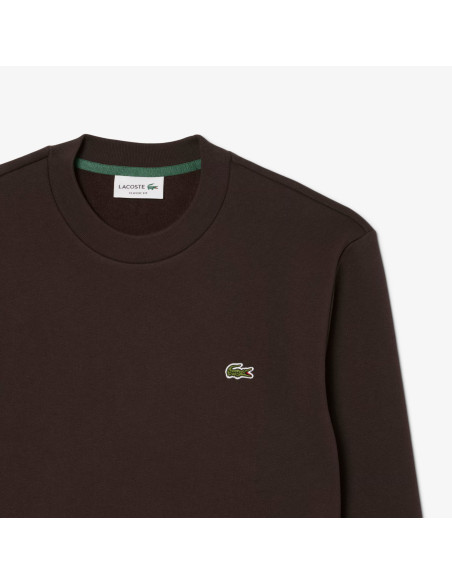 Lacoste \ Felpa Uomo Misto Cotone Marrone Scuro Prezzo 130,00