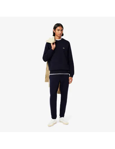 Lacoste \ Pantaloni In Felpa Uomo Misto Cotone Blu Scuro Prezzo 120,00