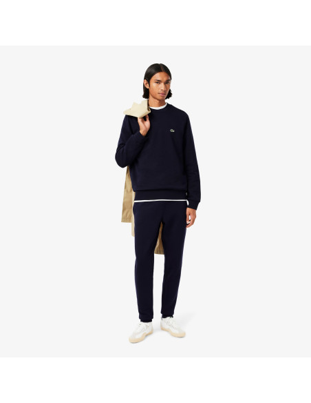 Lacoste \ Pantaloni In Felpa Uomo Misto Cotone Blu Scuro Prezzo 120,00