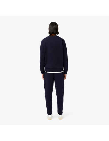 Lacoste \ Pantaloni In Felpa Uomo Misto Cotone Blu Scuro Prezzo 120,00