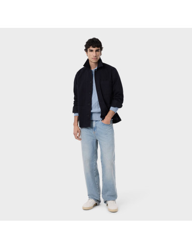 Lacoste \ Maglia Uomo Lana Con Trecce Celeste Polvere Prezzo 175,00