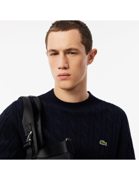 Lacoste \ Maglia Uomo Lana Con Trecce Blu Scuro Prezzo 175,00