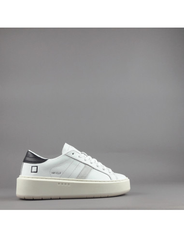 D.A.T.E. \ Sneakers Hill Low Platform Donna Pelle Bianco Prezzo 185,00