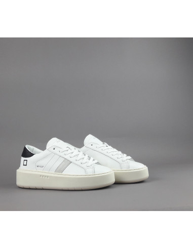 D.A.T.E. \ Sneakers Hill Low Platform Donna Pelle Bianco Prezzo 185,00
