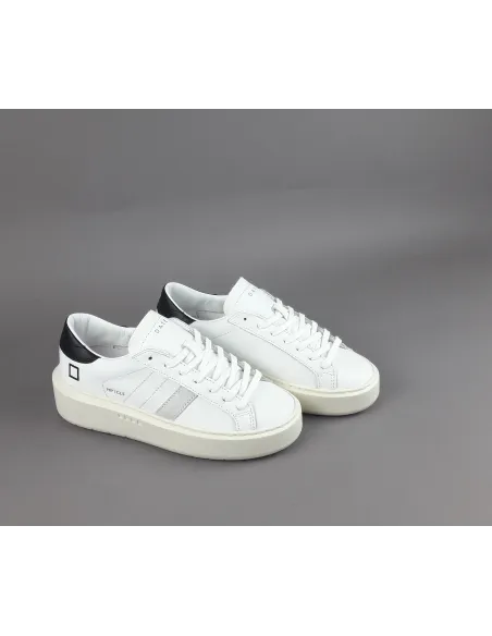 D.A.T.E. \ Sneakers Hill Low Platform Donna Pelle Bianco Prezzo 185,00
