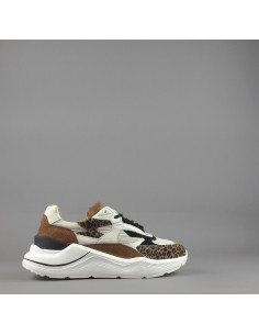 D.A.T.E. \ Sneakers Fuga Donna Camoscio Tela Marrone Prezzo 215,00