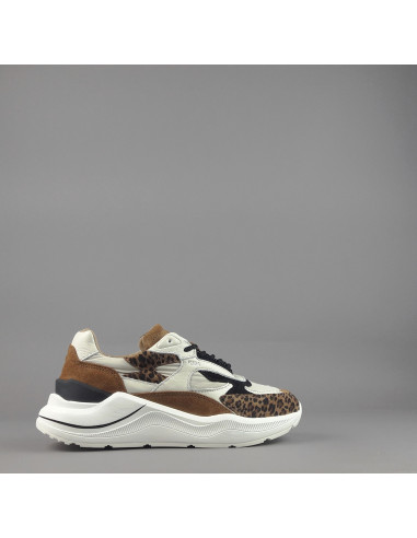 D.A.T.E. \ Sneakers Fuga Donna Camoscio Tela Marrone Prezzo 215,00