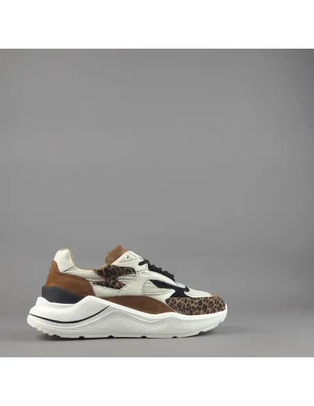 D.A.T.E. \ Sneakers Fuga Donna Camoscio Tela Marrone Prezzo 215,00