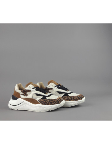 D.A.T.E. \ Sneakers Fuga Donna Camoscio Tela Marrone Prezzo 215,00