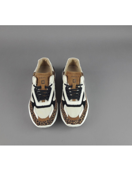 D.A.T.E. \ Sneakers Fuga Donna Camoscio Tela Marrone Prezzo 215,00