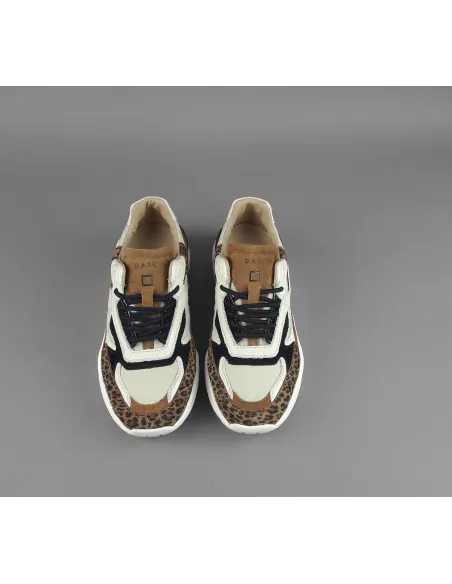 D.A.T.E. \ Sneakers Fuga Donna Camoscio Tela Marrone Prezzo 215,00