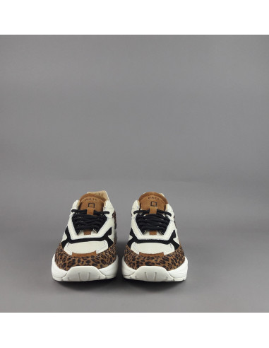 D.A.T.E. \ Sneakers Fuga Donna Camoscio Tela Marrone Prezzo 215,00