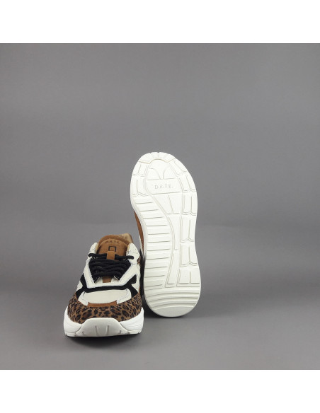 D.A.T.E. \ Sneakers Fuga Donna Camoscio Tela Marrone Prezzo 215,00