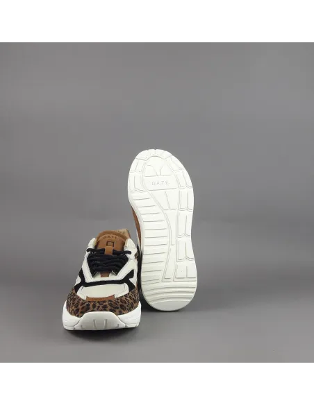 D.A.T.E. \ Sneakers Fuga Donna Camoscio Tela Marrone Prezzo 215,00