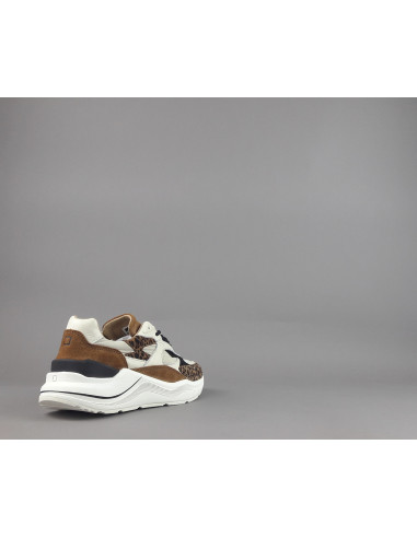D.A.T.E. \ Sneakers Fuga Donna Camoscio Tela Marrone Prezzo 215,00