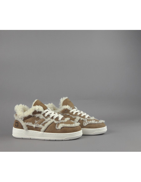 D.A.T.E. \ Sneakers Court Donna Montone Marrone Chiaro Prezzo 230,00